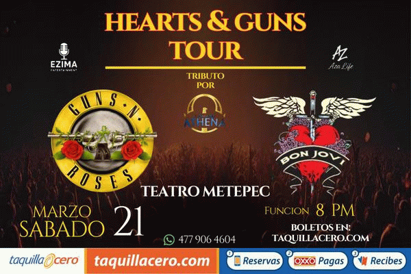 img_HEARTS & GUNS  TOUR, en Metepec